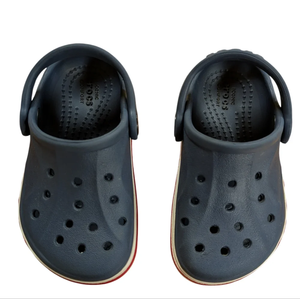 Crocs Bayaband Blue Clogs Childs Size 6
